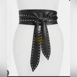 IRO leather wrap belt